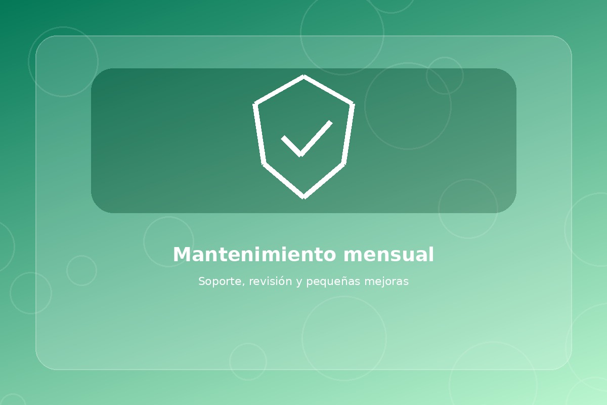Mantenimiento mensual