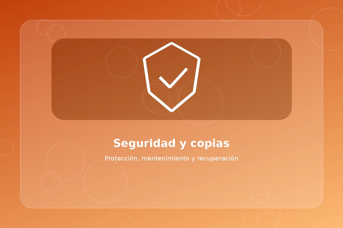 Seguridad y copias de seguridad
